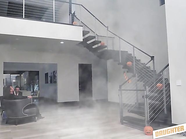 Daughter father foursome with Chanel Grey and Chloe Temple