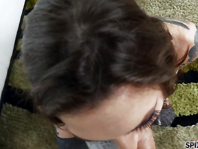 Throat fuck and quick doggy with Rocky Emerson