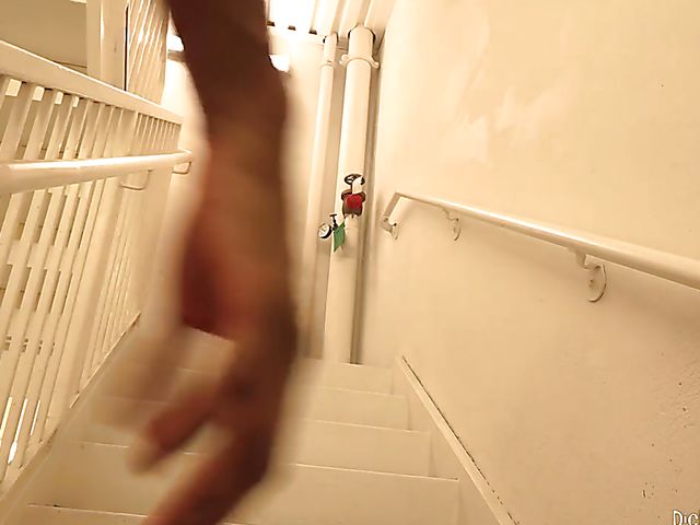 Teen Chloe eats black burglar's ass and gets railed