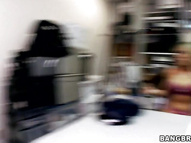 Backroom facial for busty Capri Cavanni