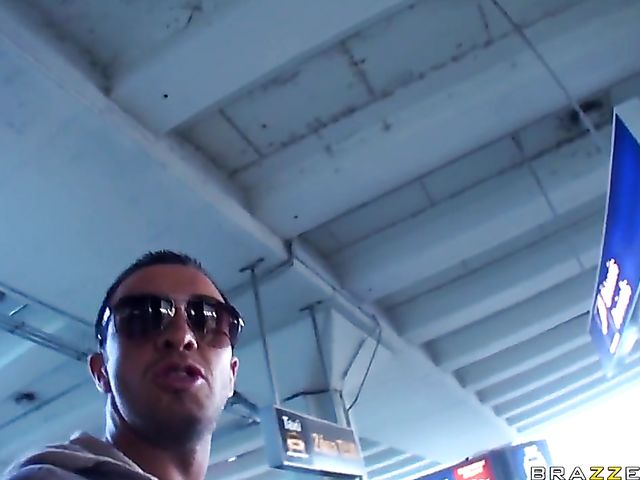 Hotel threesome with big titty pornstar Aletta Ocean