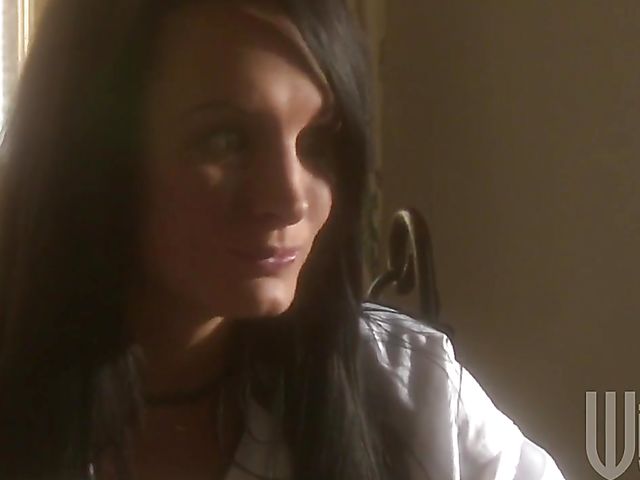 Alektra Blue lesbian entertainment with a blonde