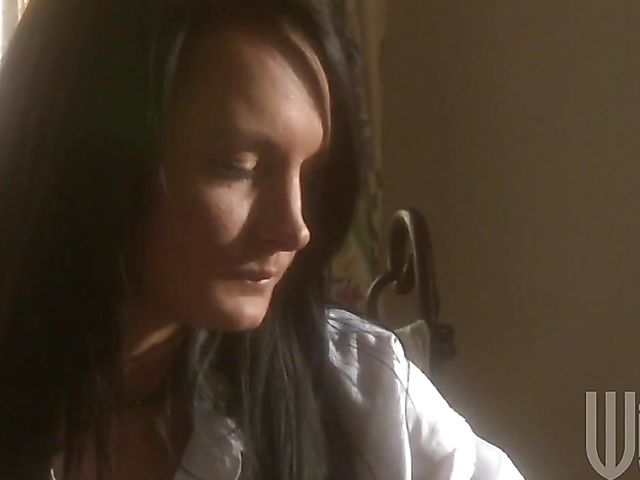 Alektra Blue lesbian entertainment with a blonde