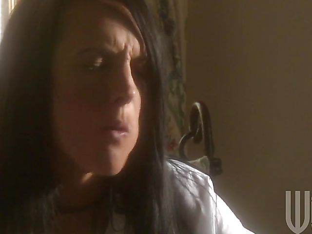 Alektra Blue lesbian entertainment with a blonde