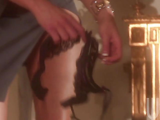 Alektra Blue lesbian entertainment with a blonde