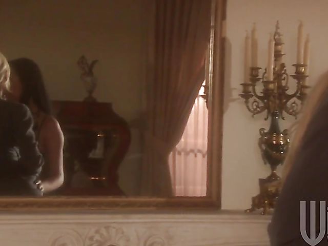 Alektra Blue lesbian entertainment with a blonde