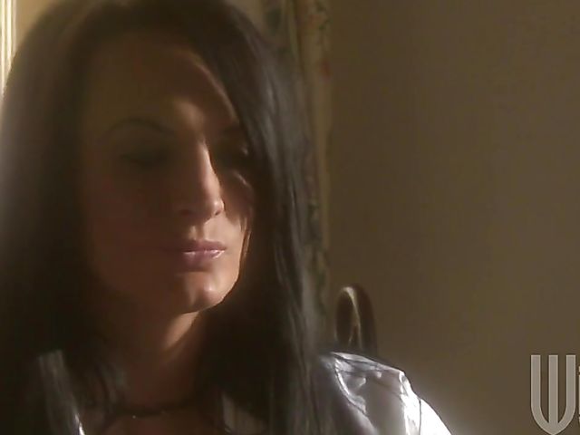 Alektra Blue lesbian entertainment with a blonde