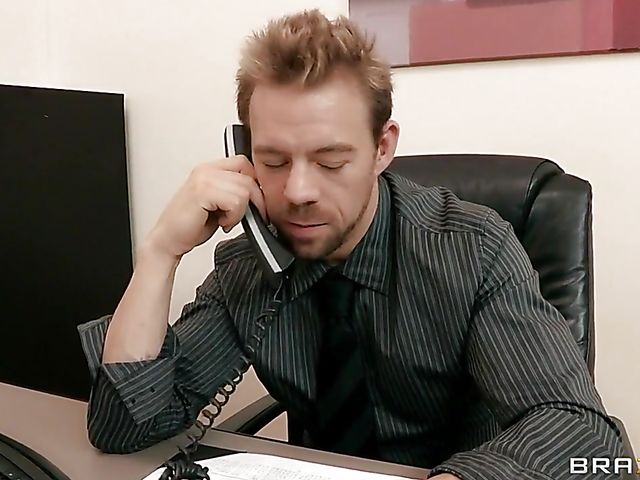 Office DP with round boobed secretary Mackenzee Pierce