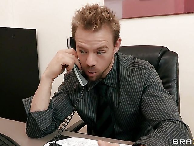 Office DP with round boobed secretary Mackenzee Pierce