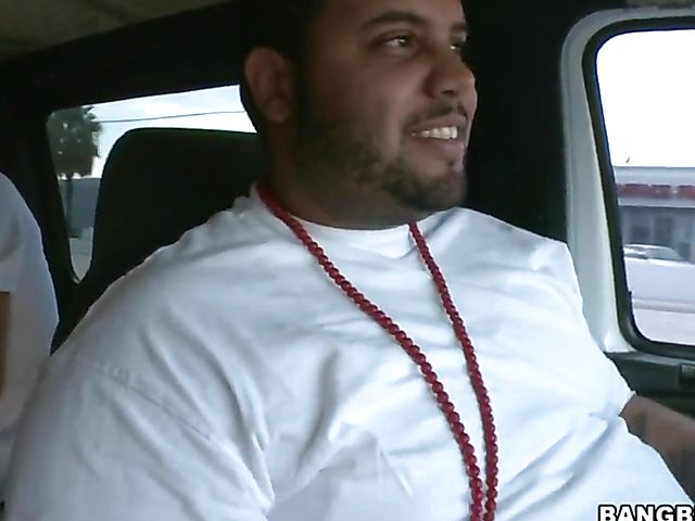 Van threesome with 19-year-old Jade Riley