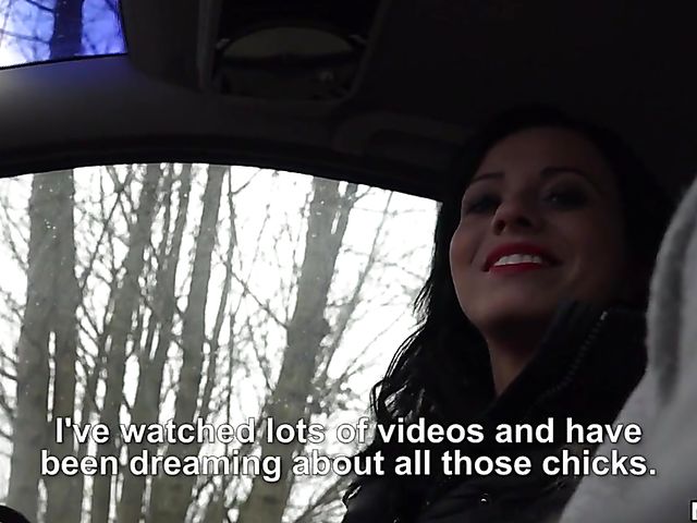 Car fuck with slut in stockings Vicky Love 