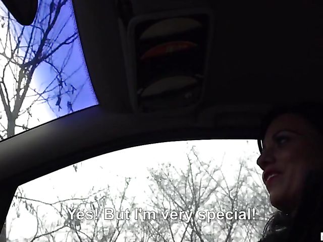 Car fuck with slut in stockings Vicky Love 