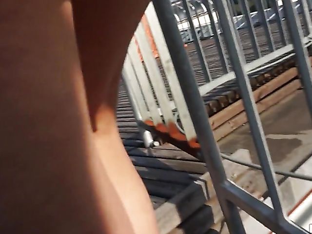 Rooftop sex with busty Czech mommy Enza