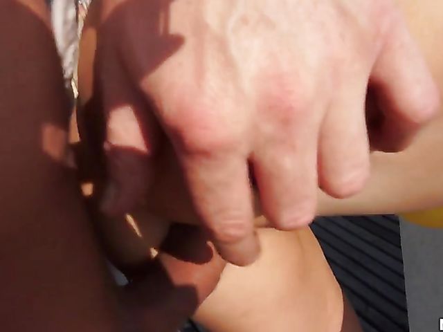 Rooftop sex with busty Czech mommy Enza