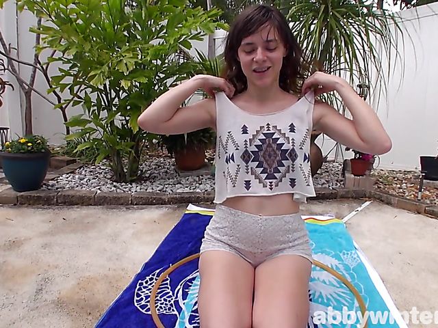 Amateur Vera's shaved pussy has a secret