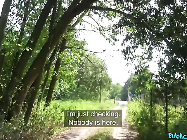 Outdoor POV banging in the forest with Amber Deen