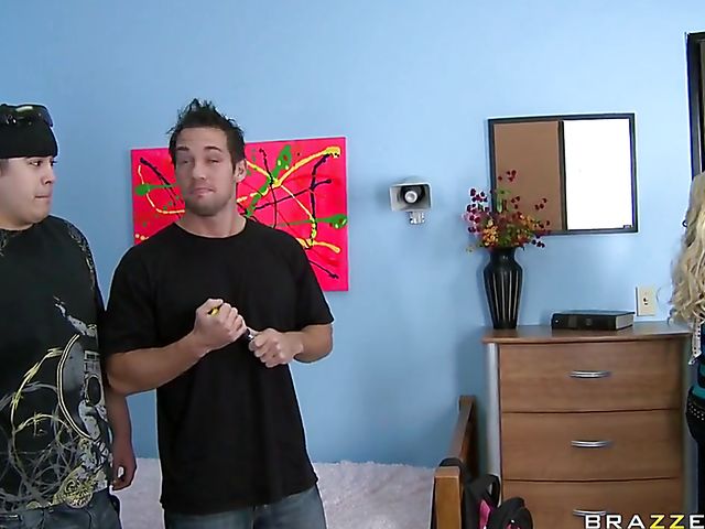 Big boobs fuck with frisky blonde Briana Blair