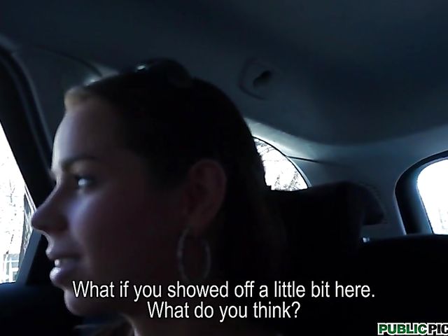 Jessica Koks - Public blowjob in the backseat and fuck