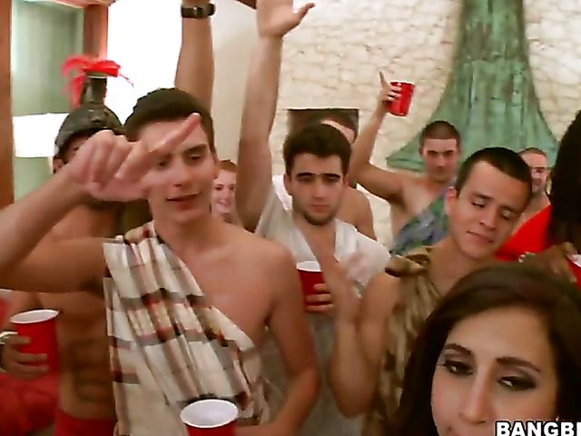 College sex party with busty pornstars 