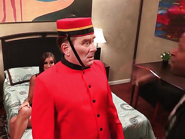 Lesbian femdom in a hotel with asian Asa Akira