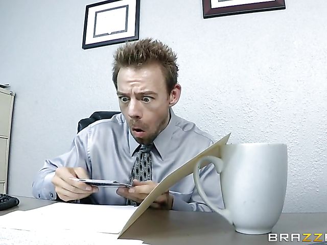 Busty office slut Diamond Foxxx is in need