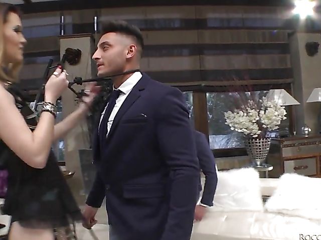 Misha Cross and Candee Licious gang bang with deepthroat and anal