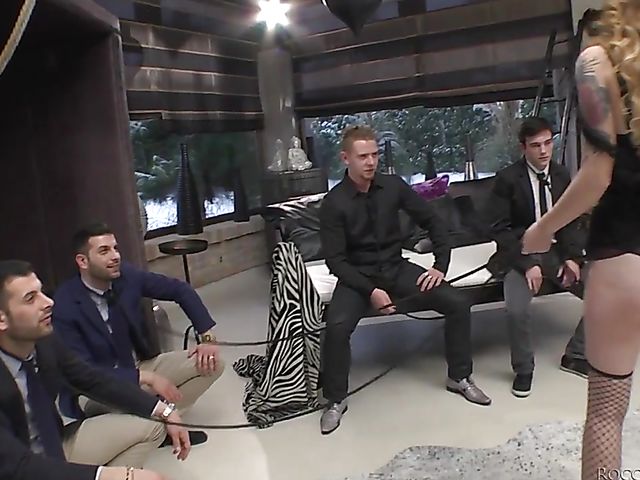 Misha Cross and Candee Licious gang bang with deepthroat and anal