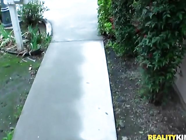 Redhead girl next door Abbey Rain gets treated like a whore