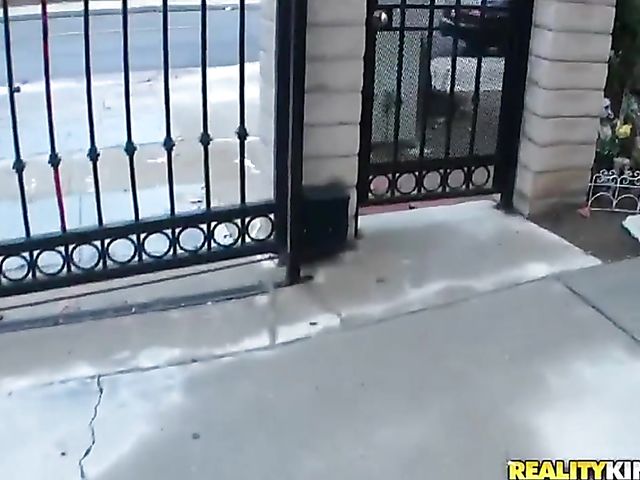 Redhead girl next door Abbey Rain gets treated like a whore