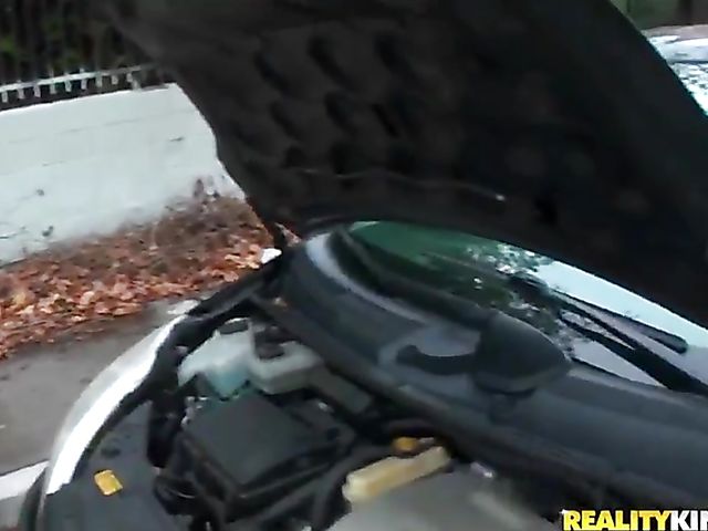 Redhead girl next door Abbey Rain gets treated like a whore