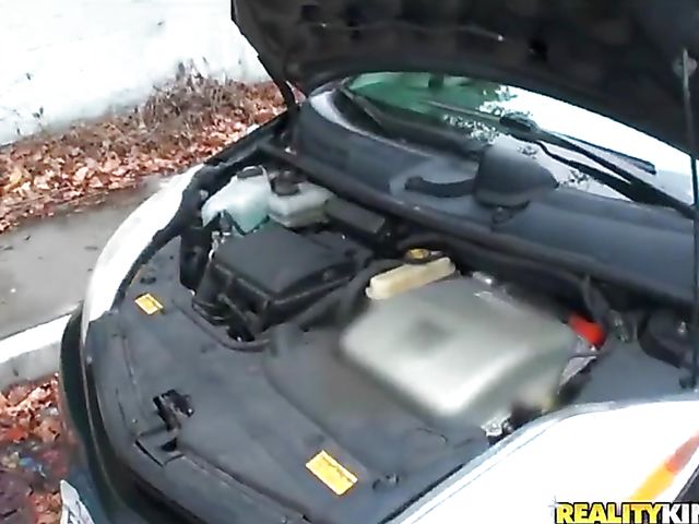 Redhead girl next door Abbey Rain gets treated like a whore