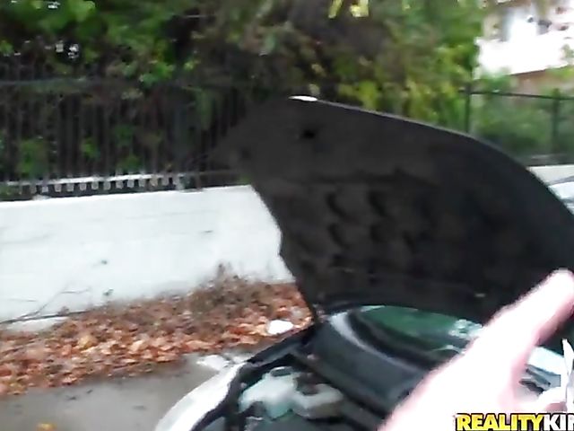 Redhead girl next door Abbey Rain gets treated like a whore