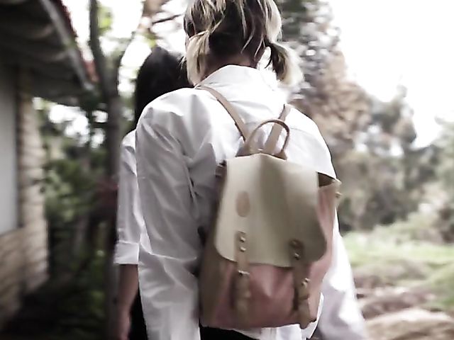 Whitney Wright & Eliza Jane - Schoolgirl threesome with a hard drinker