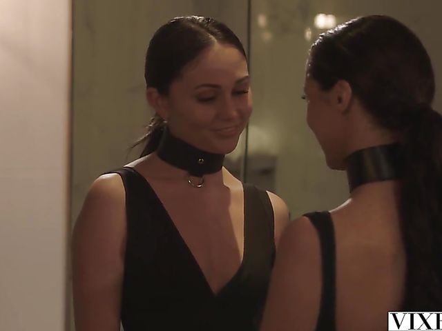 Kinky threesome with sex slaves Ariana Marie and Sofi Ryan