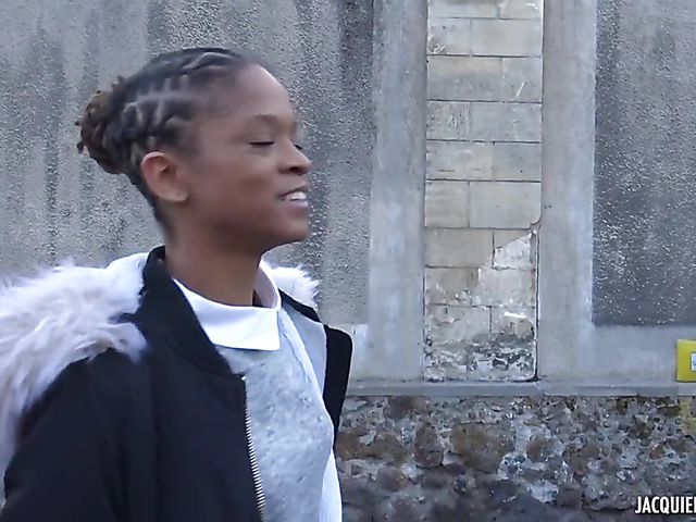 Skinny black girl Imani gets screwed by a white man