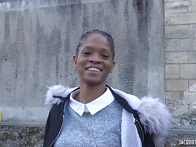 Skinny black girl Imani gets screwed by a white man