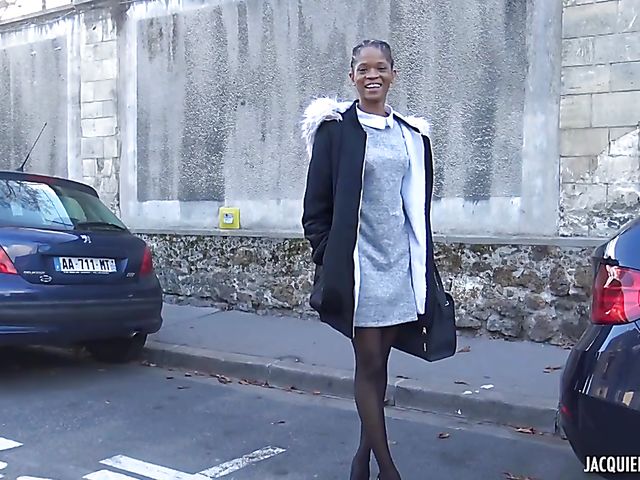 Skinny black girl Imani gets screwed by a white man