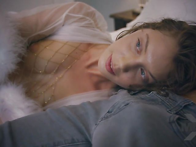 Flat chested teen Elena Koshka can see the future