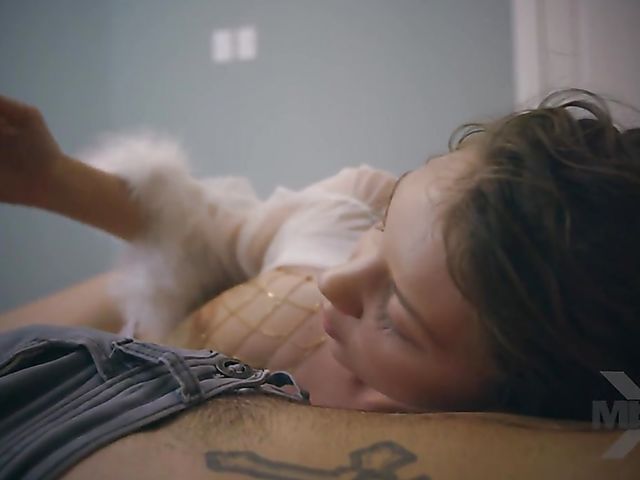 Flat chested teen Elena Koshka can see the future