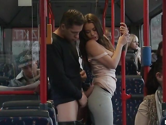 Public bus sex with seductive girl Bonnie