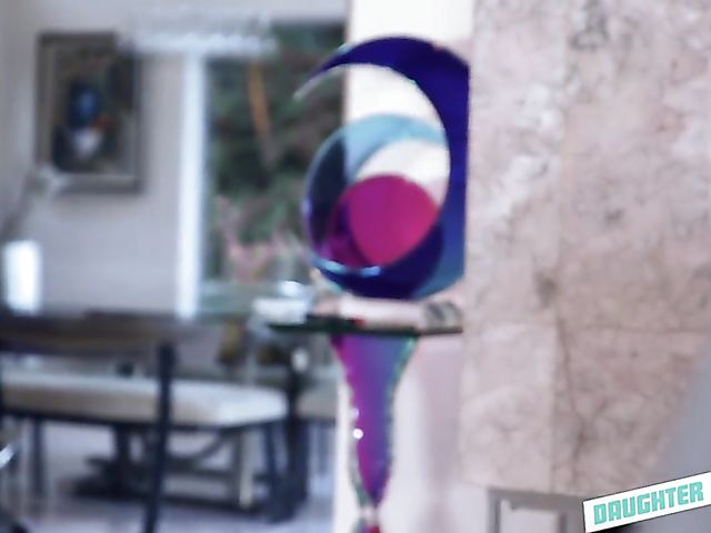 Flexible teen Lily Adams gets boned by her friend's daddy