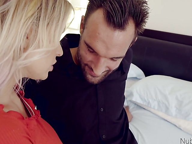 Huge tits blonde Kenzie Taylor fucks a guy next door