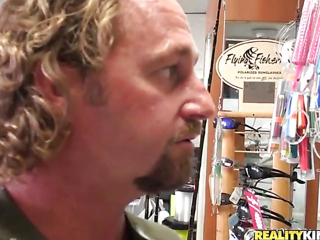 Horny fisherman fucks stacked MILF outdoor 