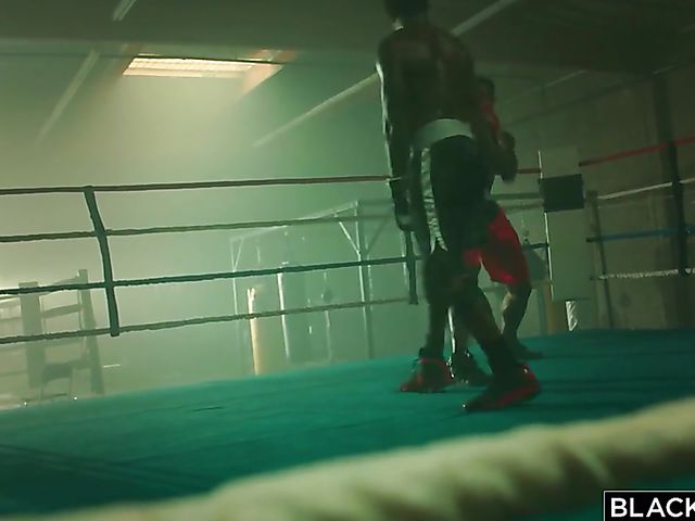 Two black cocks for hot reporter Tori Black in the gym