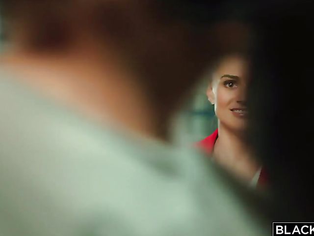 Two black cocks for hot reporter Tori Black in the gym