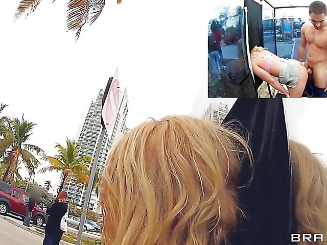 Public sex in the downtown with Alexis Monroe