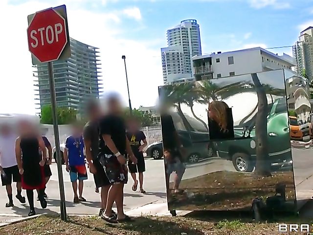 Public sex in the downtown with Alexis Monroe