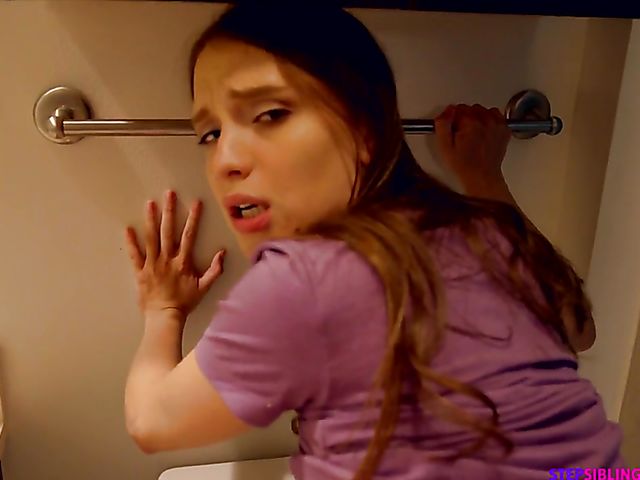 Izzy Lush - POV step brother and sister fuck in the bathroom