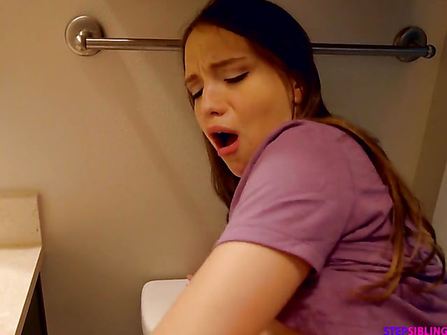 Izzy Lush - POV step brother and sister fuck in the bathroom
