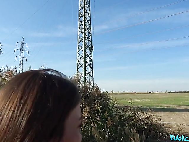 Czech public sex with pretty Cindy Shine for cash